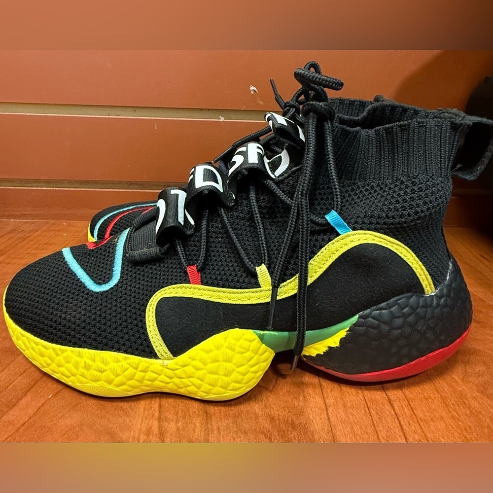 Black and Yellow Athletic Sneakers - Picture 3 of 7